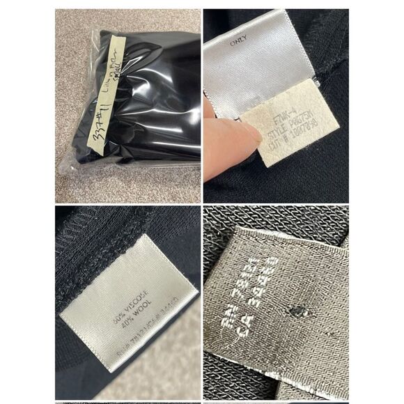 Eileen Fisher Womens pull on pants sz small black wool blend minimalist trouser - Picture 10 of 12